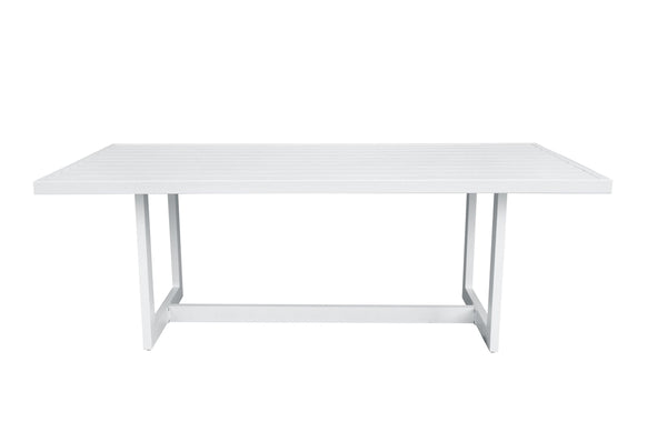 Renava Wake Modern White Outdoor Dining Table Model VGGEMONTALK-CH-WHT-1