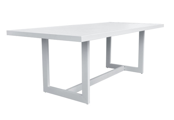 Renava Wake Modern White Outdoor Dining Table Model VGGEMONTALK-CH-WHT-1