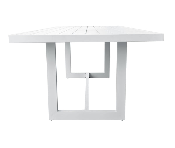 Renava Wake & Kayak Modern Outdoor Off White Dining Table Set Model VGGE-WAKE-KAYAK-DT-SET-WHT