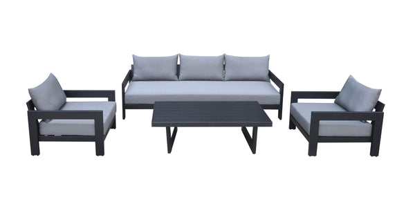Renava Wake Outdoor Dark Charcoal Sofa Set Model VGGE-WAKE-SOFA-SET-GRY