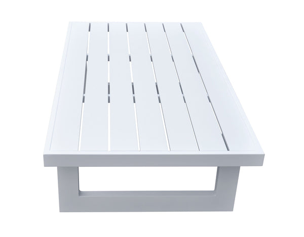 Renava Wake Modern White Outdoor Coffee Table Model VGGEMONTALK-WHT-CT