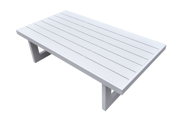 Renava Wake Modern White Outdoor Coffee Table Model VGGEMONTALK-WHT-CT