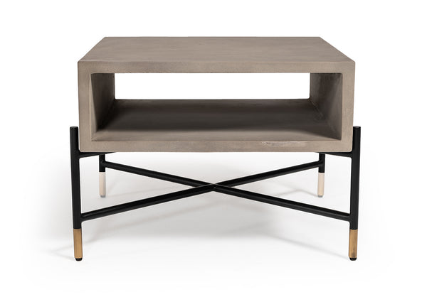 Modrest Walker Modern Concrete & Metal Coffee Table Model VGLBROKY-CF63
