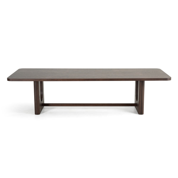 Modrest Walz Modern Brown Oak Rectangular Dining Table Model VGME-WALZ-BRN-DT