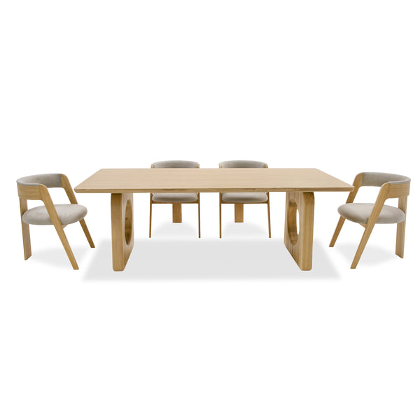 Modrest Washington Modern Natural Oak Rectangular Dining Table Model VGME121257-DT