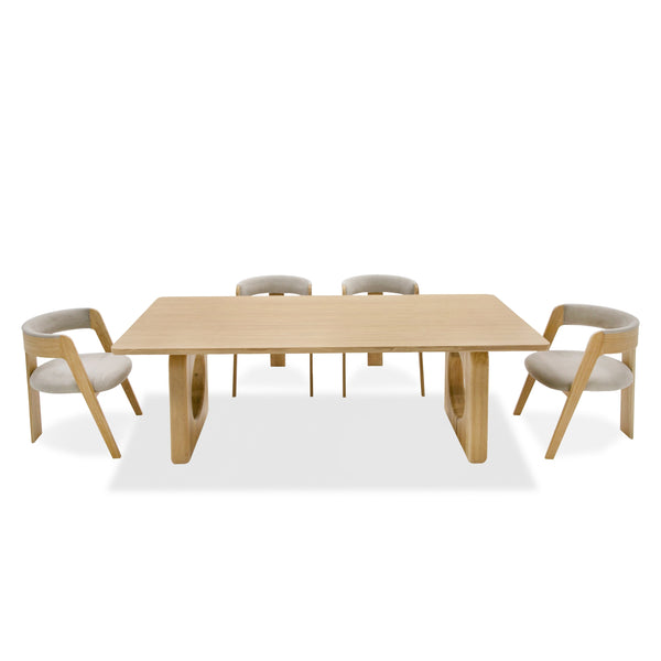 Modrest Washington Modern Natural Oak Rectangular Dining Table Model VGME121257-DT