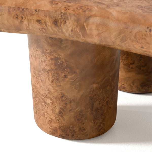 Modrest Weskan Modern Faux Burl Coffee Table Model VGVC-CT25098
