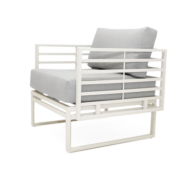 Renava Wharf Outdoor Light Grey And White Sofa Set Model VGGES0273SA-WHT-SET