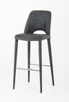 Modrest Williamette Mid Century Dark Grey Fabric Bar Stool Model VGEUMC-8980CH-B-GRY
