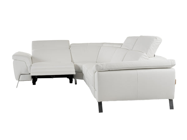 Lamod Italia Mini Wonder Italian Modern White Leather Sectional Sofa With Recliners Model VGDTWONDER-WHT-SECT