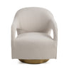 Modrest Worley Modern Beige Fabric & Gold Swivel Accent Chair Model VGRH-RHS-AC-556-BGE