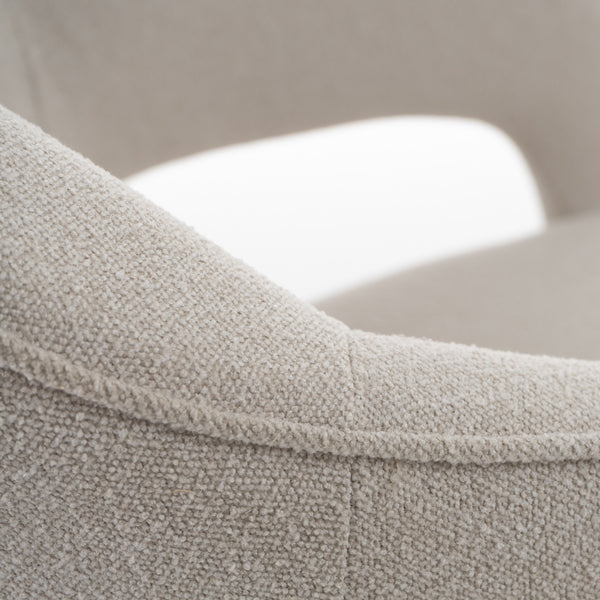 Modrest Worley Modern Beige Fabric & Gold Swivel Accent Chair Model VGRH-RHS-AC-556-BGE