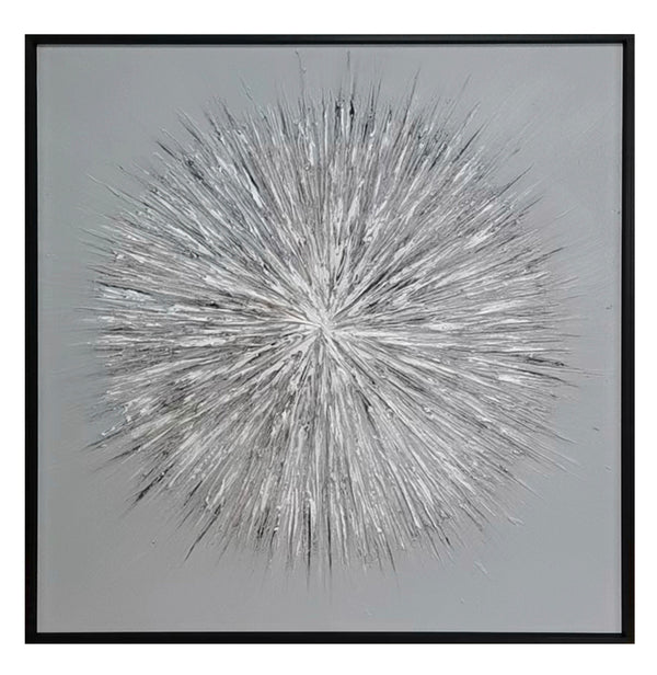 Modrest Silver 24"X24" Sculpted Wall Hanging Model VGTH-235301