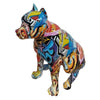Modrest Graffiti Dog Modern Multi Color Sculpture Model VGTH-235325