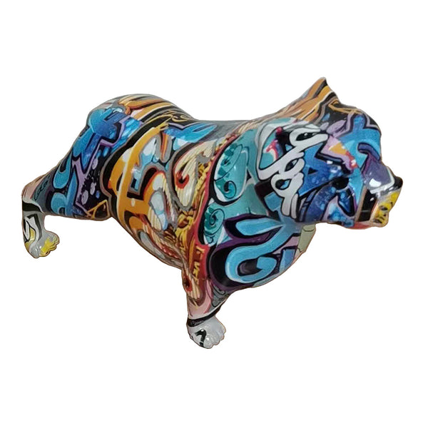 Modrest Graffiti French Bulldog Modern Multi Color Sculpture Model VGTH-235352