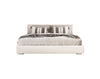 Nova Domus Sogno Italian Modern Beige Fabric Low Headboard Ek Bed Model VGAC-SOGNO-BED-EK
