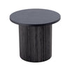 Modrest Rawlins Modern Mid Century Black Ash Round End Table Model VGDW-J5939B-BLK