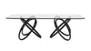 Modrest Mason Modern Glass & Black Ash Dining Table Model VGCSDT-16092-BLK
