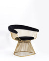 Modrest Chandler Black Velvet & Gold Dining Chair Model VGZAY007-BLKGLD