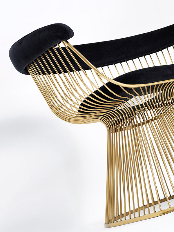 Modrest Chandler Black Velvet & Gold Dining Chair Model VGZAY007-BLKGLD