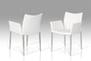 Modrest Avril Modern White Leatherette Dining Chair Model VGLE115F