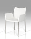 Modrest Avril Modern White Leatherette Dining Chair Model VGLE115F