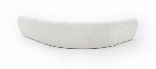 Divani Casa Yolonda Off White Fabric Sectional Sofa Model VGEV-2126B-WHT-SECT