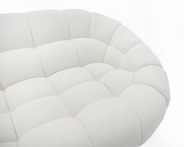 Divani Casa Yolonda Off White Fabric Sectional Sofa Model VGEV-2126B-WHT-SECT