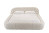Divani Casa Yolonda Modern Off White Fabric Bed Model VGEV-A127-BED-OFFWHT
