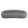 Divani Casa Yolonda Modern Curved Light Grey Fabric Sofa Model VGEV2126C-SOFA-C-07