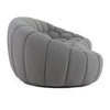 Divani Casa Yolonda Modern Curved Light Grey Fabric Sofa Model VGEV2126C-SOFA-C-07