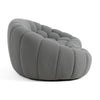 Divani Casa Yolonda Modern Curved Light Grey Fabric Loveseat Model VGEV2126C-LOVE-C-07
