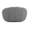 Divani Casa Yolonda Modern Curved Light Grey Fabric Chair Model VGEV2126C-CHR-C-07