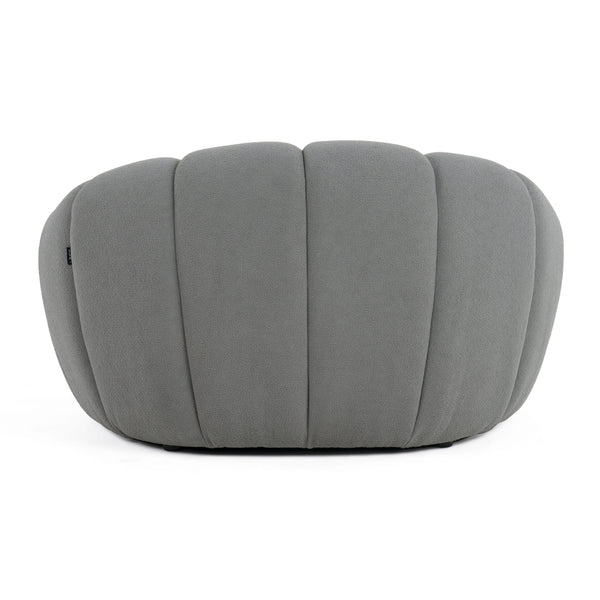 Divani Casa Yolonda Modern Curved Light Grey Fabric Chair Model VGEV2126C-CHR-C-07