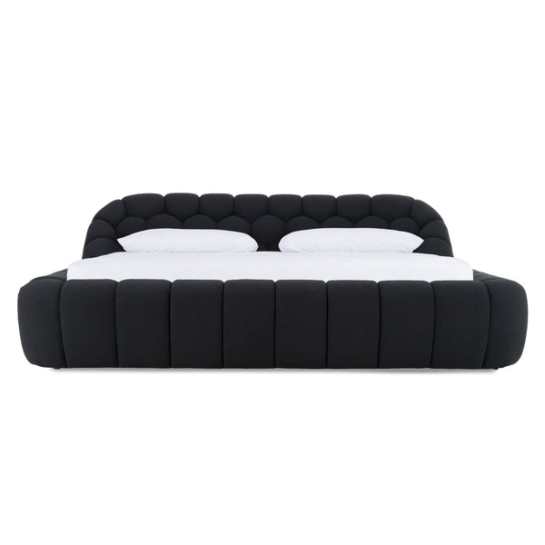 Divani Casa Yolonda Modern Black Fabric Bed Model VGEV-A127-BLK