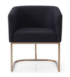 Modrest Yukon Modern Black & Antique Brass Dining Chair Model VGVCB8362-BC-DC