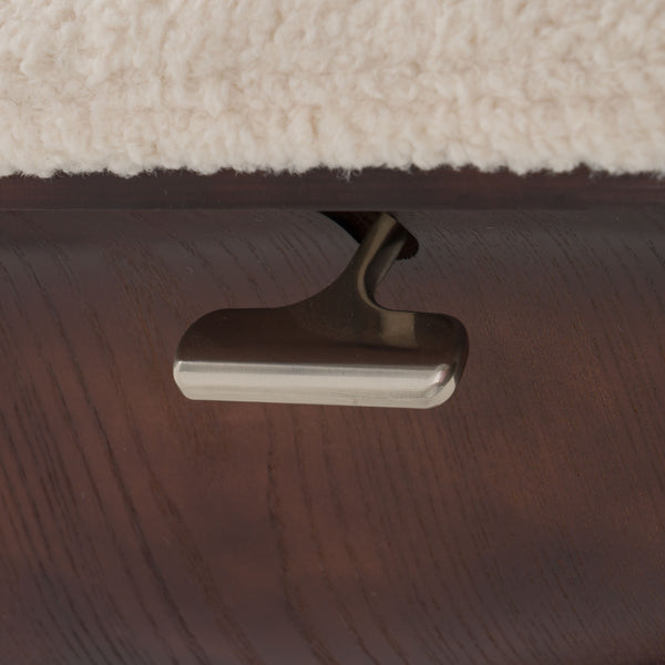 Modrest Zahara Modern Beige Lounge Chair & Ottoman Model VGKK-A985-BGE-SET