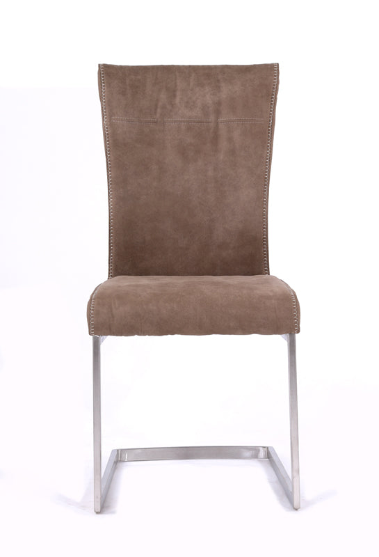 Zane Modern Brown Fabric Dining Chair (Set Of 2) Model VGJCJD4146-BRN