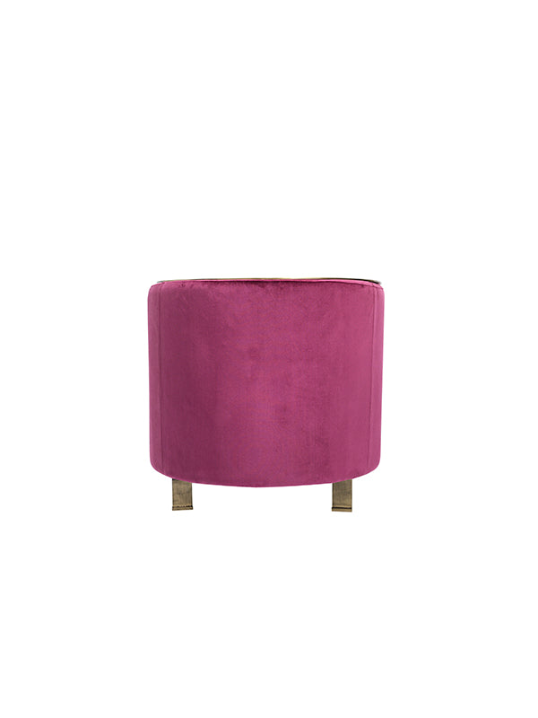 Divani Casa Anthony Modern Pink & Gold Accent Chair Model VGZAZCS600-1-PNK