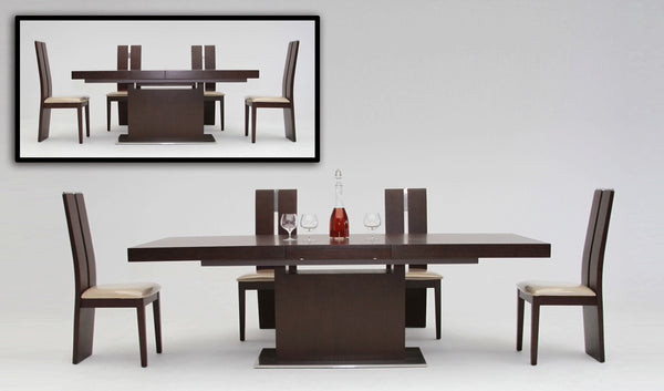 Zenith Modern Red Oak Extendable Dining Table Model VGGU841XT