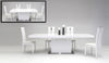 Zenith Modern White Extendable Dining Table Model VGGU841XT-WHT