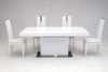Zenith Modern White Extendable Dining Table Model VGGU841XT-WHT