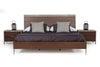 Nova Domus Conner Modern Dark Walnut & Faux Concrete Bedroom Set Model VGAN-CONNER-SET-DK