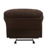 ACME Arcadia Chocolate Microfiber Motion Glider Recliner Model 00635