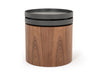 Modrest Bascom Modern Walnut End Table With Swivel Top Model VGDWJ5677