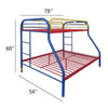 ACME Tritan Rainbow Bunk Bed(Twin | Full)Model 02053RNB