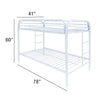 ACME Thomas White Bunk Bed (Twin | Twin)Model 02188WH