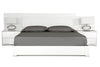 Queen Modrest Monza Italian Modern White Bed Model VGACMONZA-BED-Q