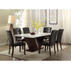 ACME Britney Espresso Synthetic Leather & Walnut Side Chair (Set-2) Model 07054