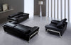 Divani Casa Encore Modern Black Leather Loveseat Model VG2T0724-LOVE-BLK